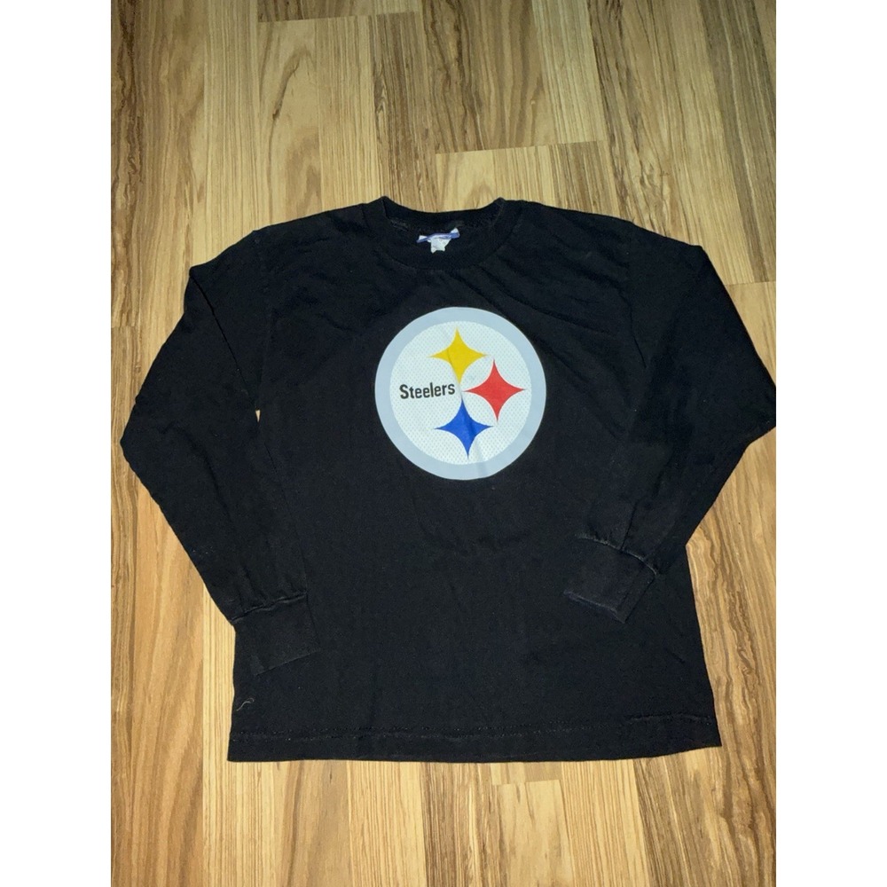 Pittsburgh Steelers Reebok NFL Tee cotton Youth Tee Sz M Medium 10/12